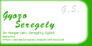 gyozo seregely business card